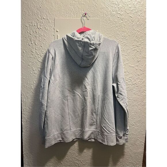 Tommy Hilfiger Grey Snap Button Up Woman’s Hoodie Size 1X -Flaw On Sleeve - Picture 11 of 16